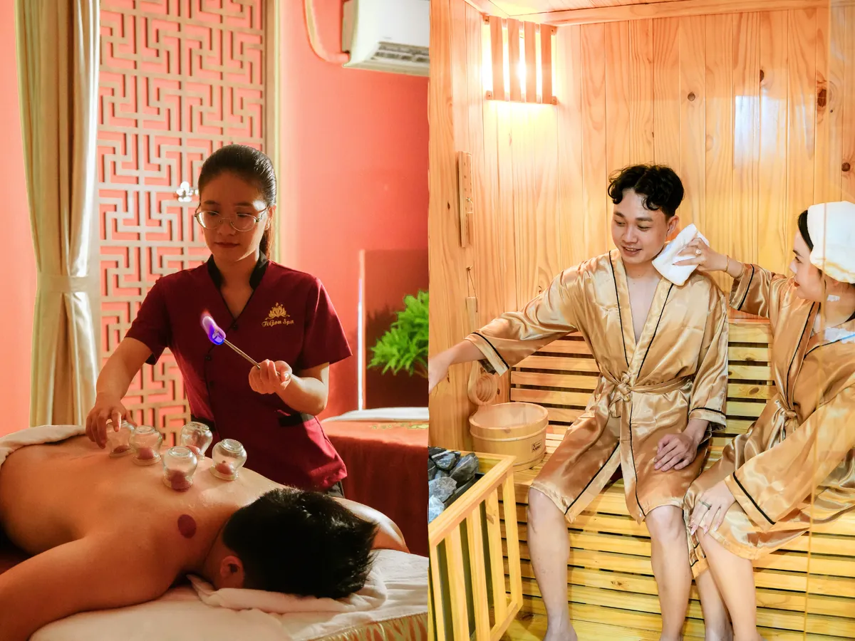 Massage giải cảm - xông hơi - giác hơi