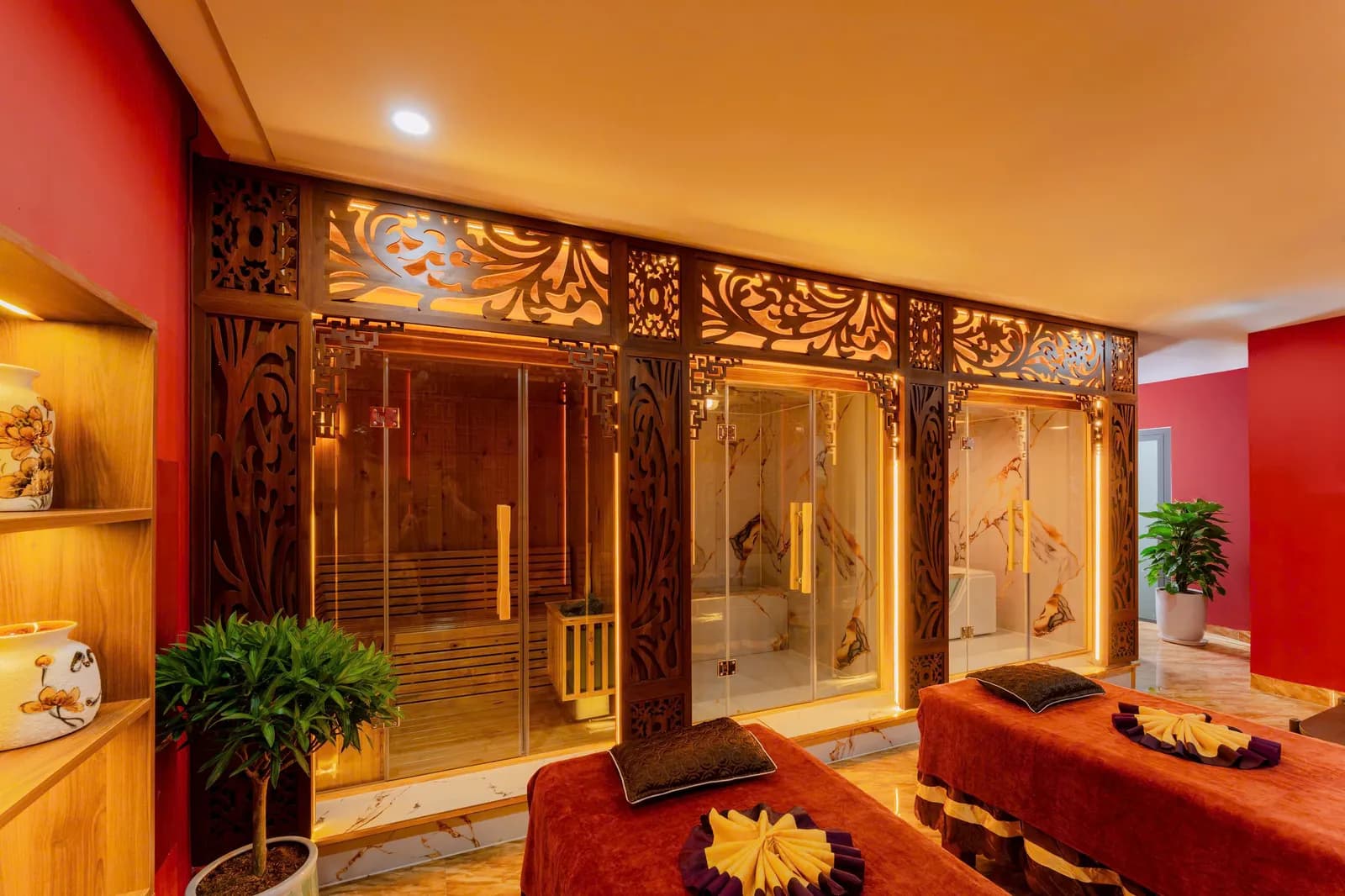 Khu thư giãn bên trong Tigon Spa